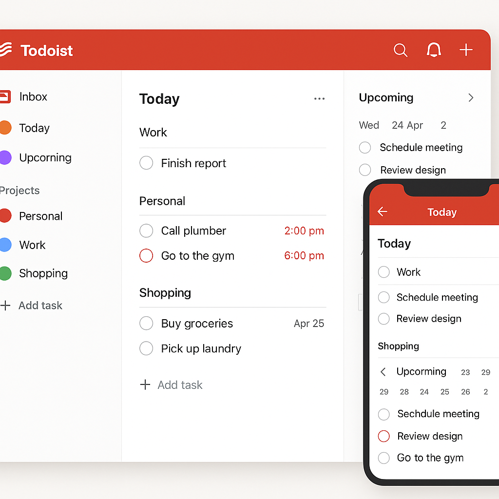 Todoist؛ ابزار مدیریت وظایف برای بهرهوری بیشتر Todoist؛ ابزار مدیریت وظایف برای بهرهوری بیشتر